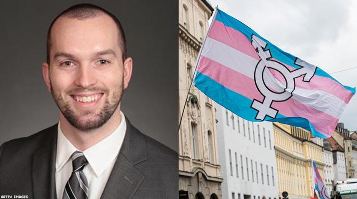 Skyler Wheeler and trans flag