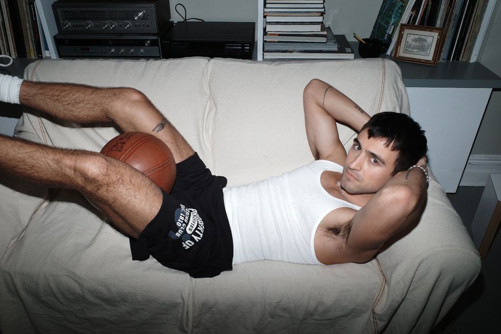 Sniffies Spring 2025 merchandise collection custom gym hang out photo shoot