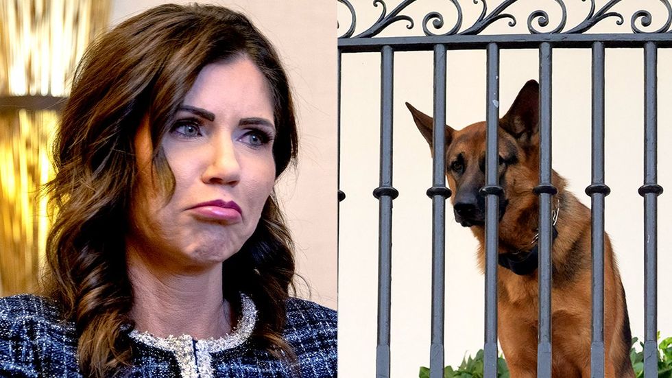 South Dakota governor Kristi Noem killed her dog Now she wants to kill President Bidens german sheppard commander