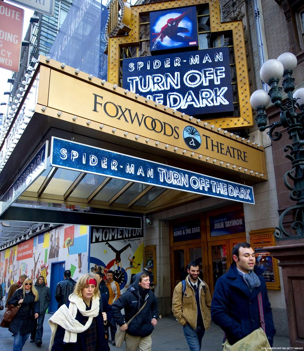 Spider Man on Broadway