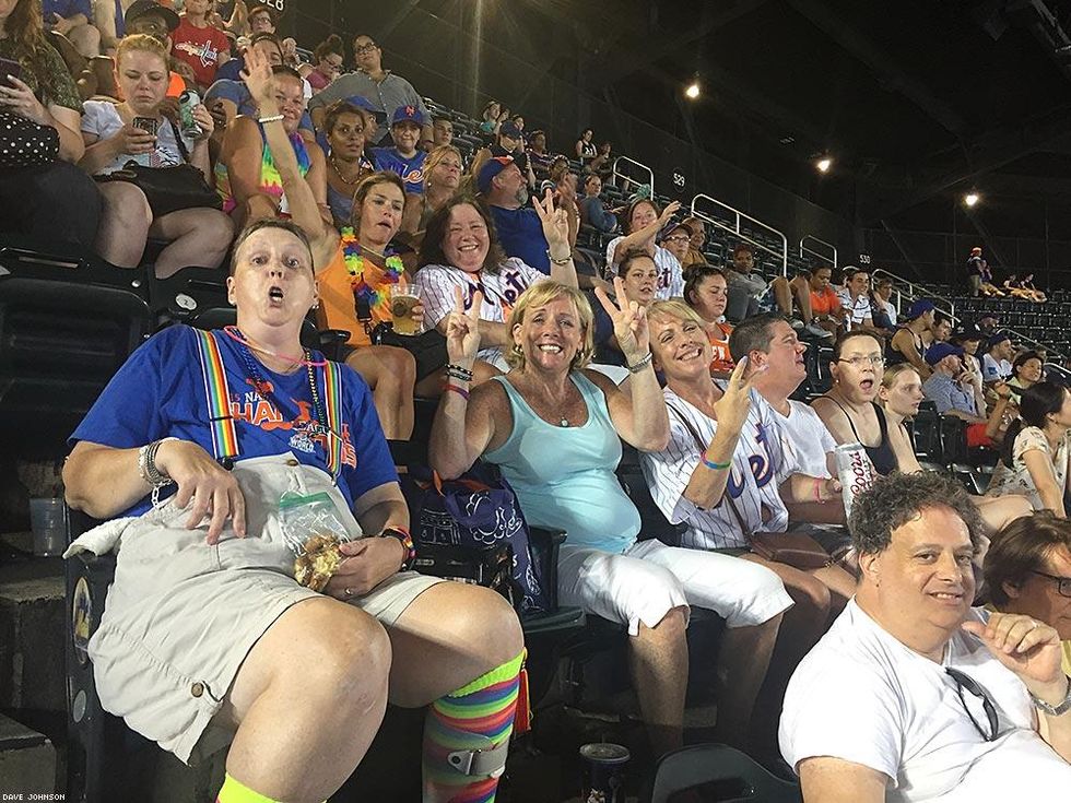 Spirited fans cheer.