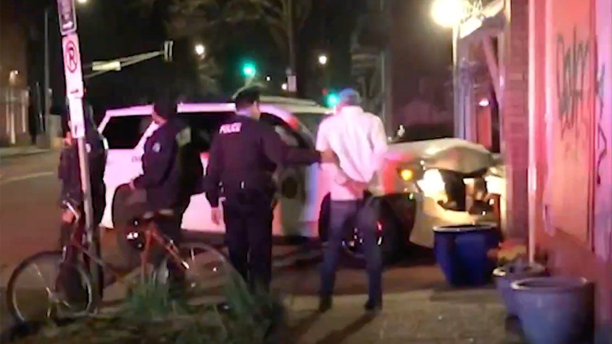 St Louis BarPM Police Cruiser Crashed Store Front Arrested Owner