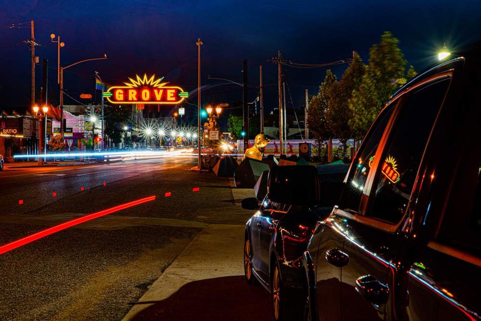 St. Louis neon Grove sign
