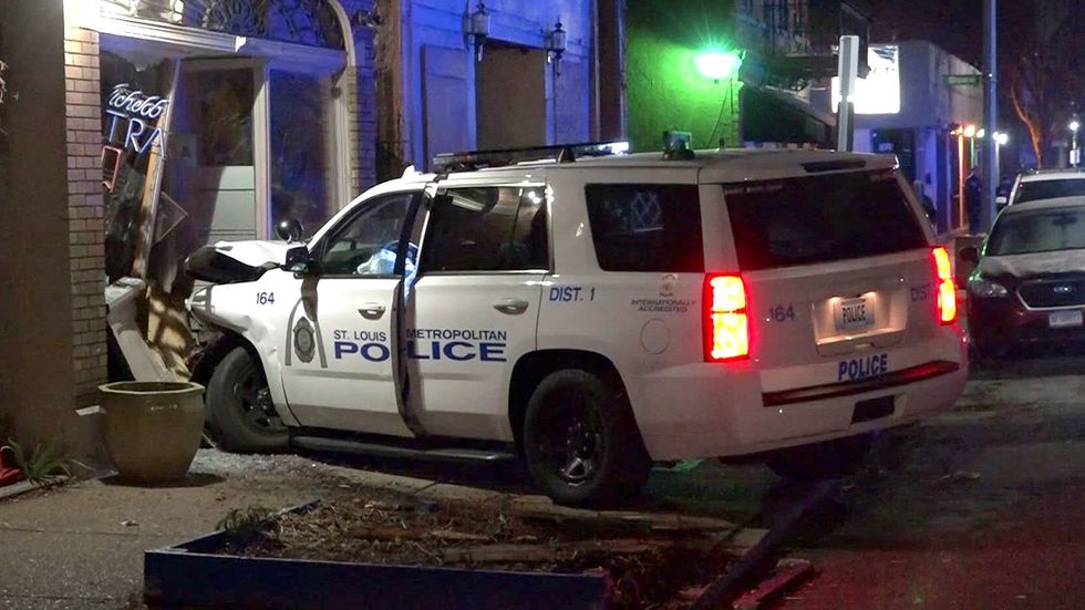 St Louis Police Cruiser Crashed LGBTQ Bar