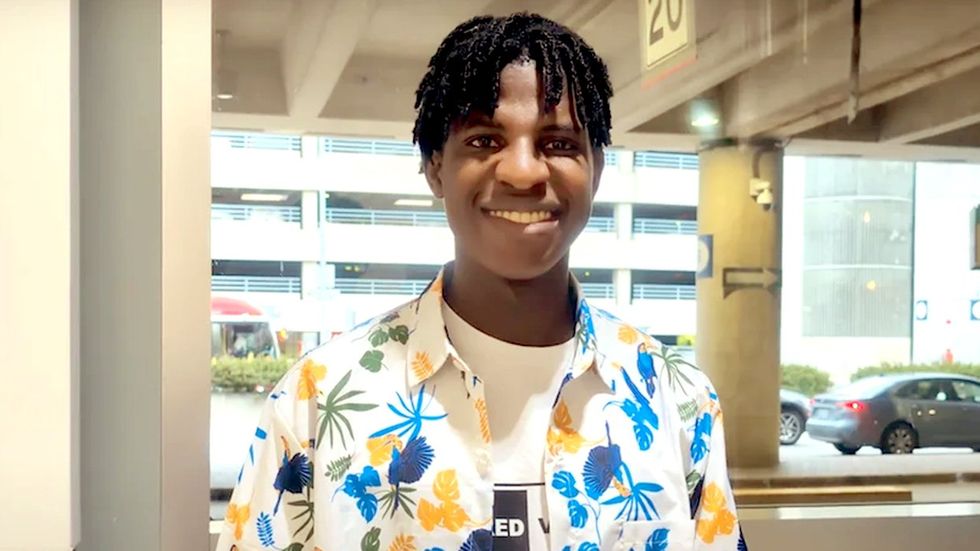 ​Steven Kabuye Ugandan LGBTQ activist stabbed escape arrives Canada Toronto Pearson International Airport