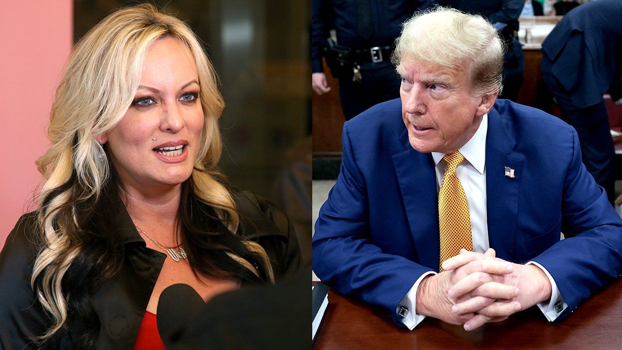 Stormy Daniels testifying Donald Trump hush money trial today