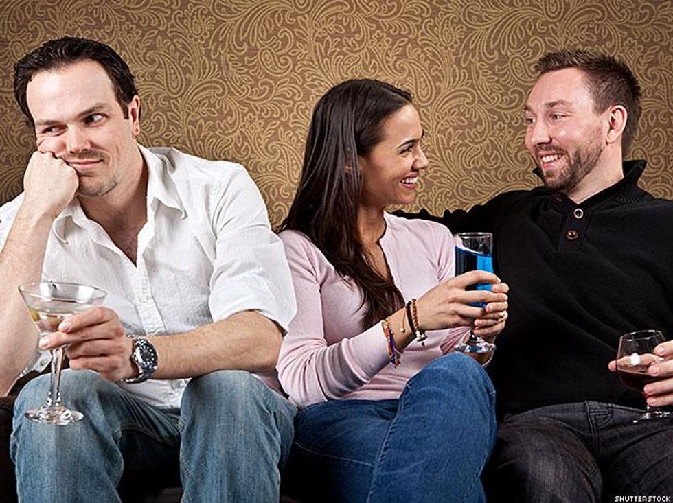 Straight people telling a story involving the F bomb and feeling free to just drop the word themselves.