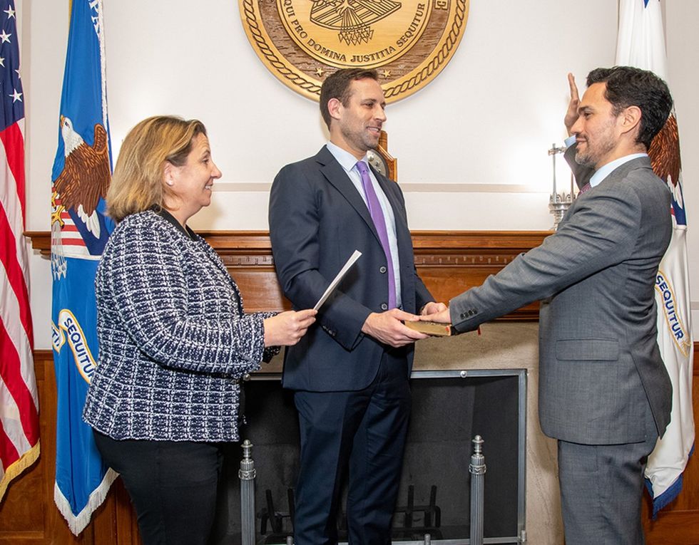 SWEARING IN Carlos Uriarte gay Latine powerhouse shaping the Department of Justice in Washington DC