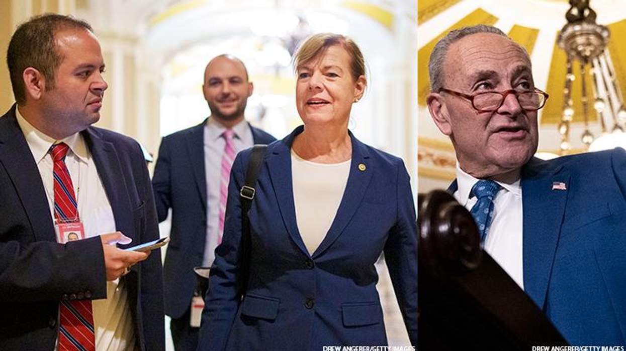 Tammy Baldwin and Chuck Schumer