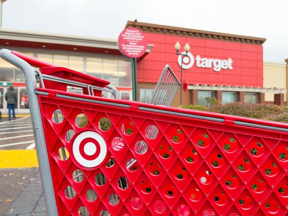 Target shopping cart in parking lot\u200b