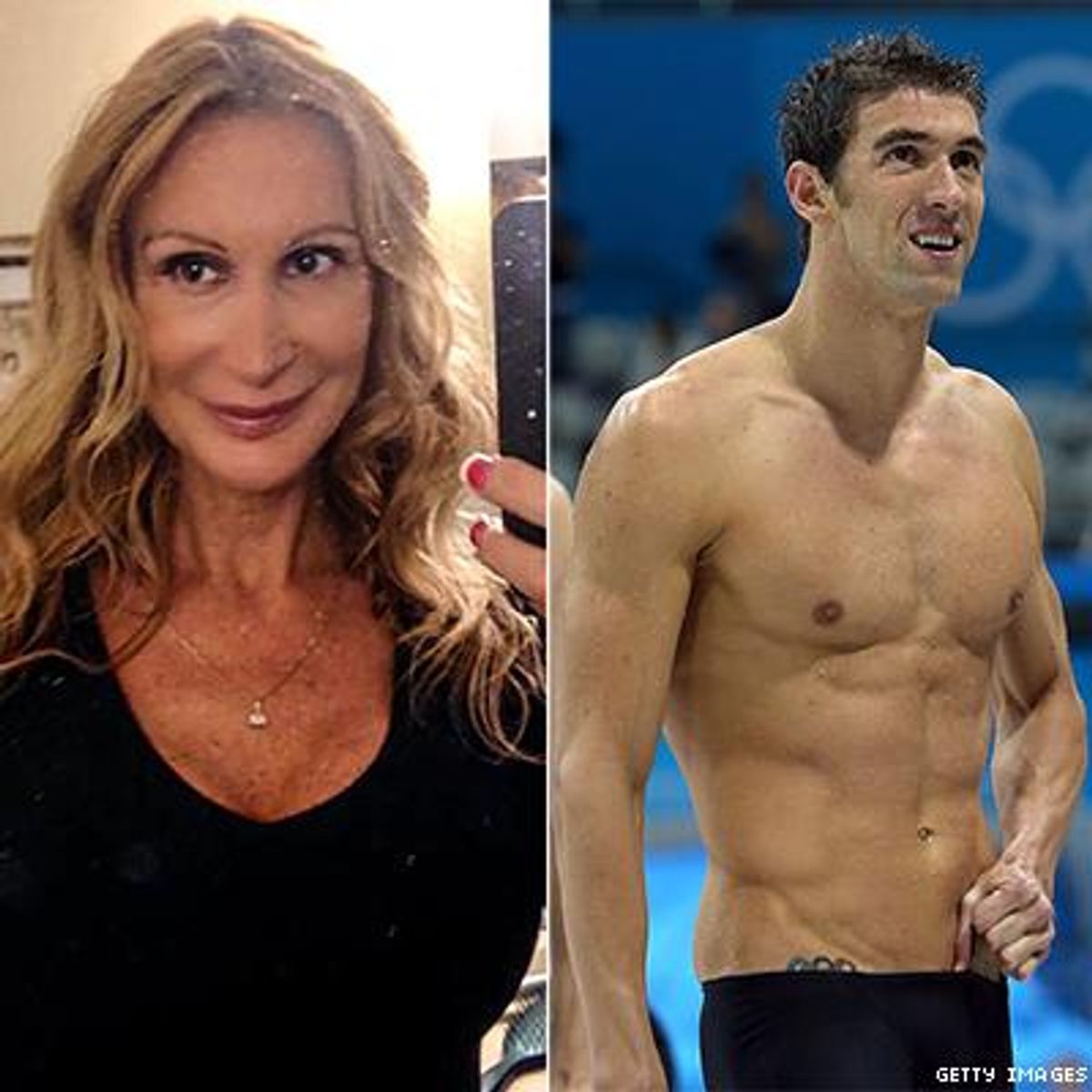Another Lap For Michael Phelps S Self Proclaimed Girlfriend