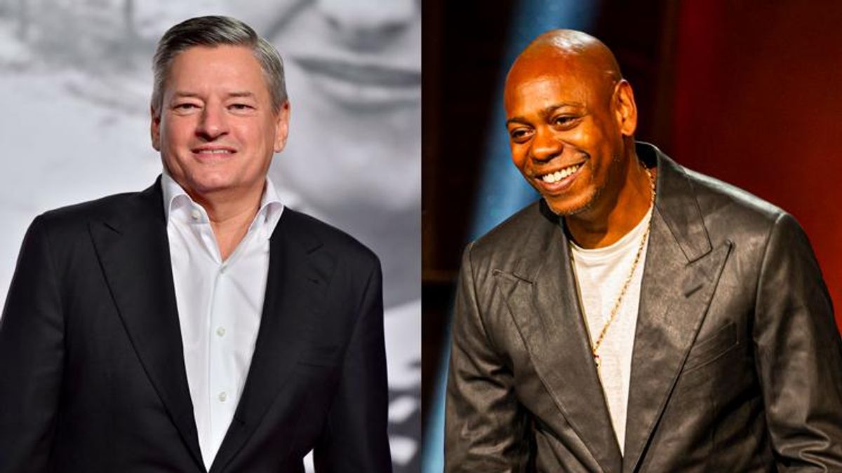 Ted Sarandos and Dave Chappelle 