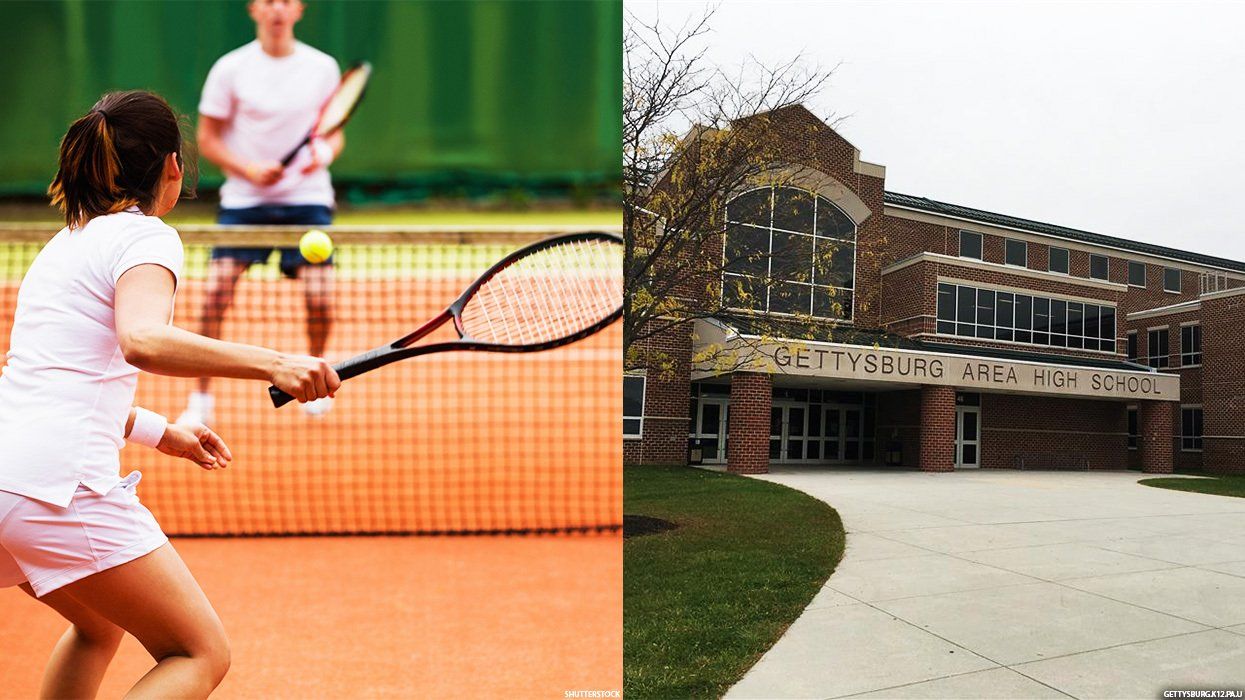 Tennis players and Gettysburg Area High School