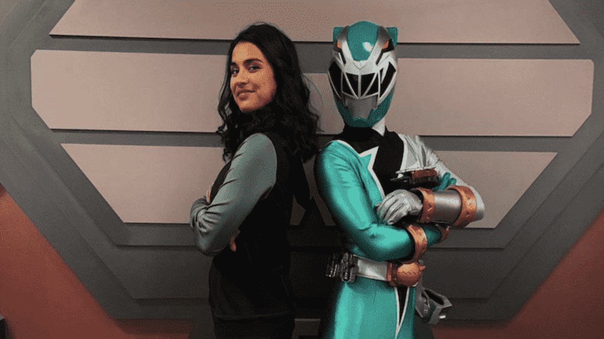 Tessa Rao and the Green Ranger Costume
