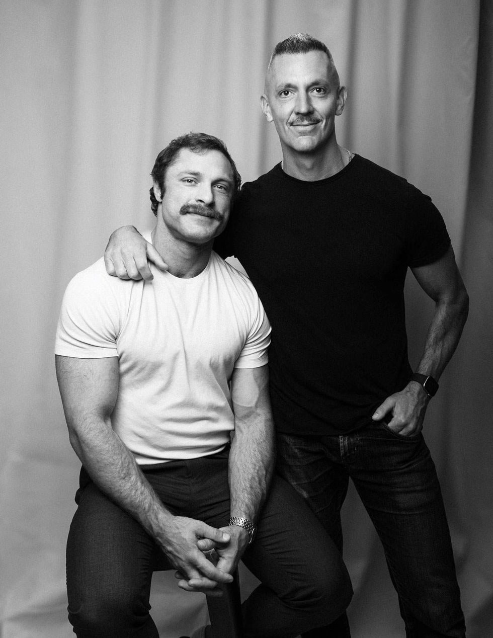 Test star and screenwriter Brock Yurich with director Sam McConnell