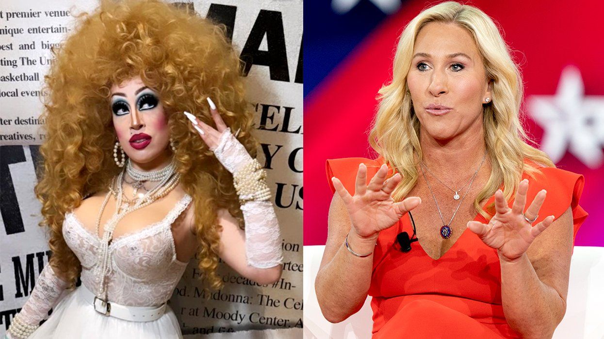 texas Drag queen Brigitte Bandit confused transphobe Marjorie Taylor Greene