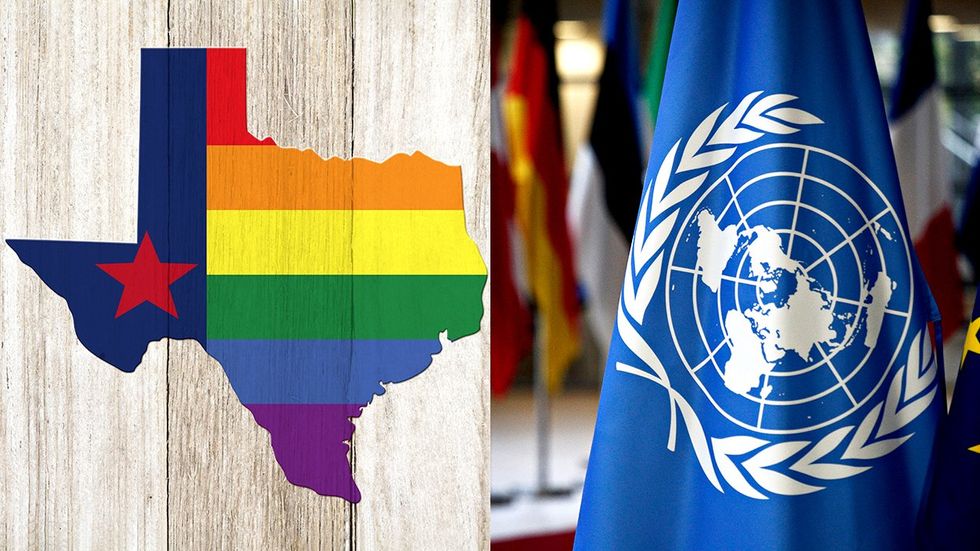 Texas LGBTQ United Nations Flag