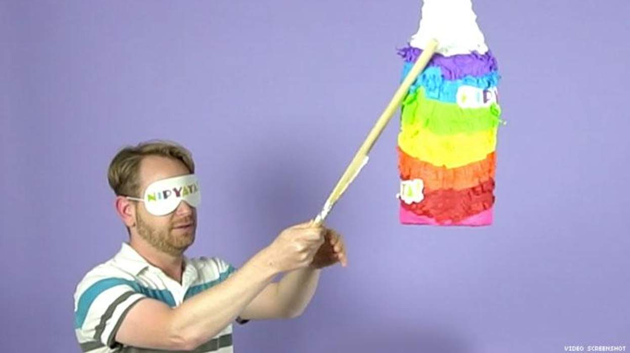 The Advocate Staff Kick Off Summer with a Vodka Piñata