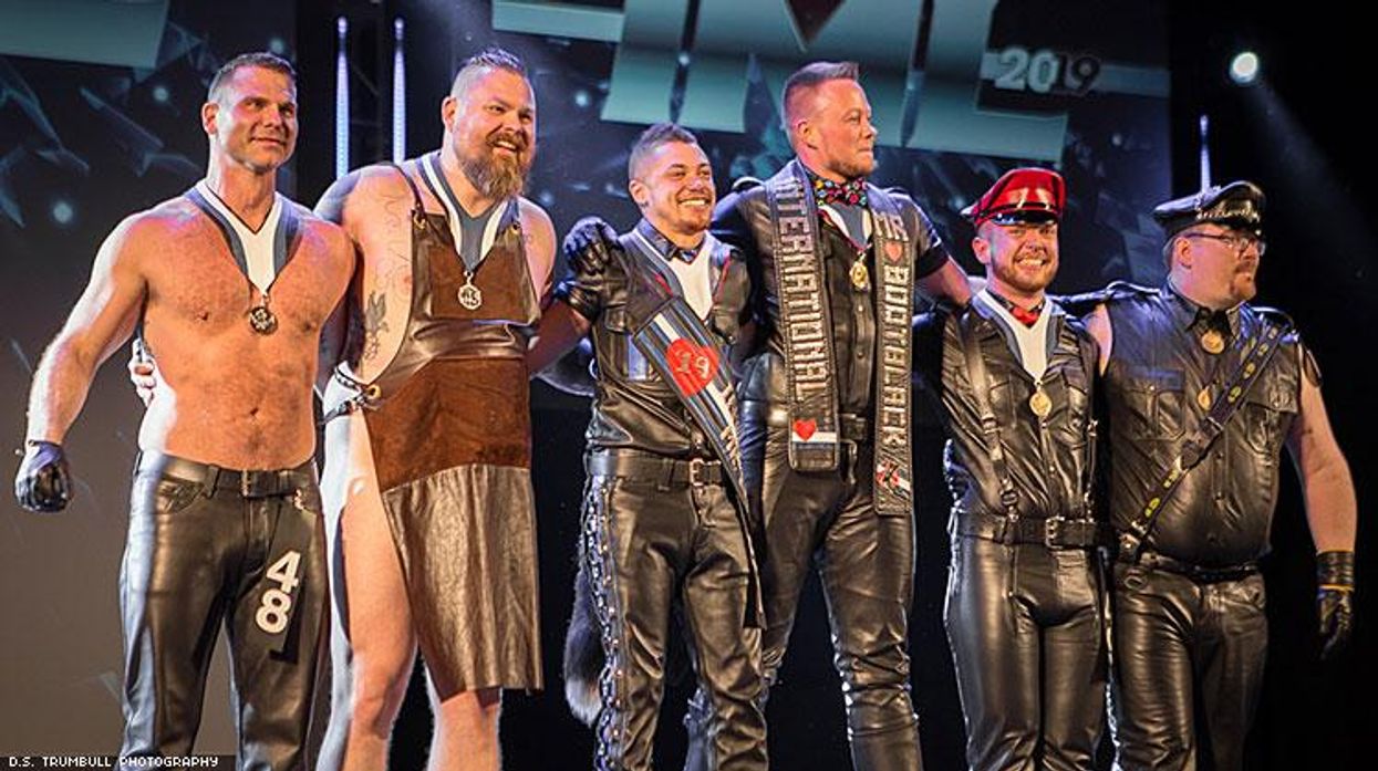 The big day of events included: Leather Archives & Museum Sling Raffle, POW! The Superhero Fetish Meetup, the International Mr. Leather Contest, the Victory Party.