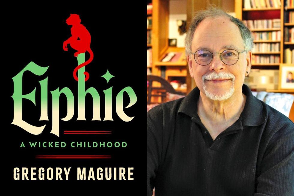 The cover art of Gregory Maguire\u2019s 2025 novel Elphie: A Wicked Childhood; Gregory Maguire