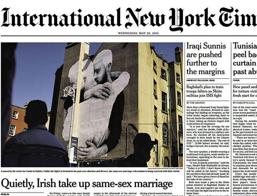 The Dublin mural became a focal point for the marriage debate