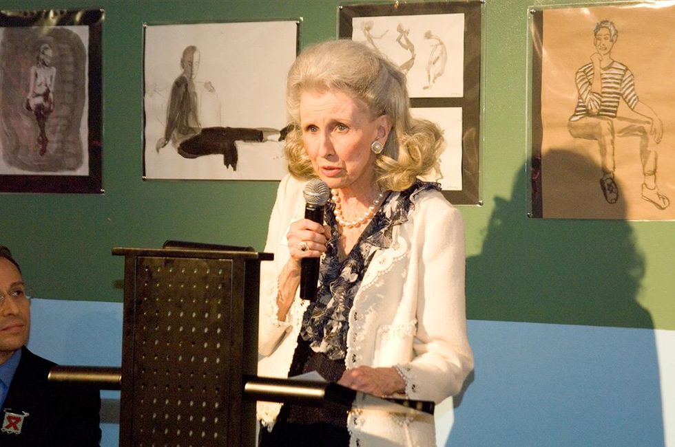 The late Judith Peabody, a longtime donor and volunteer, received an award at the Geffen Testing Center\u2019s 10th anniversary reception