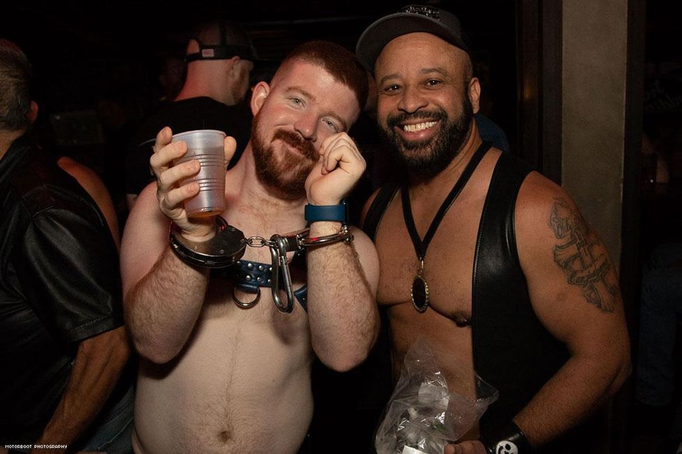 The leathermen of Southern California turned out in droves to celebrate 12 long years at the Eagle LA.