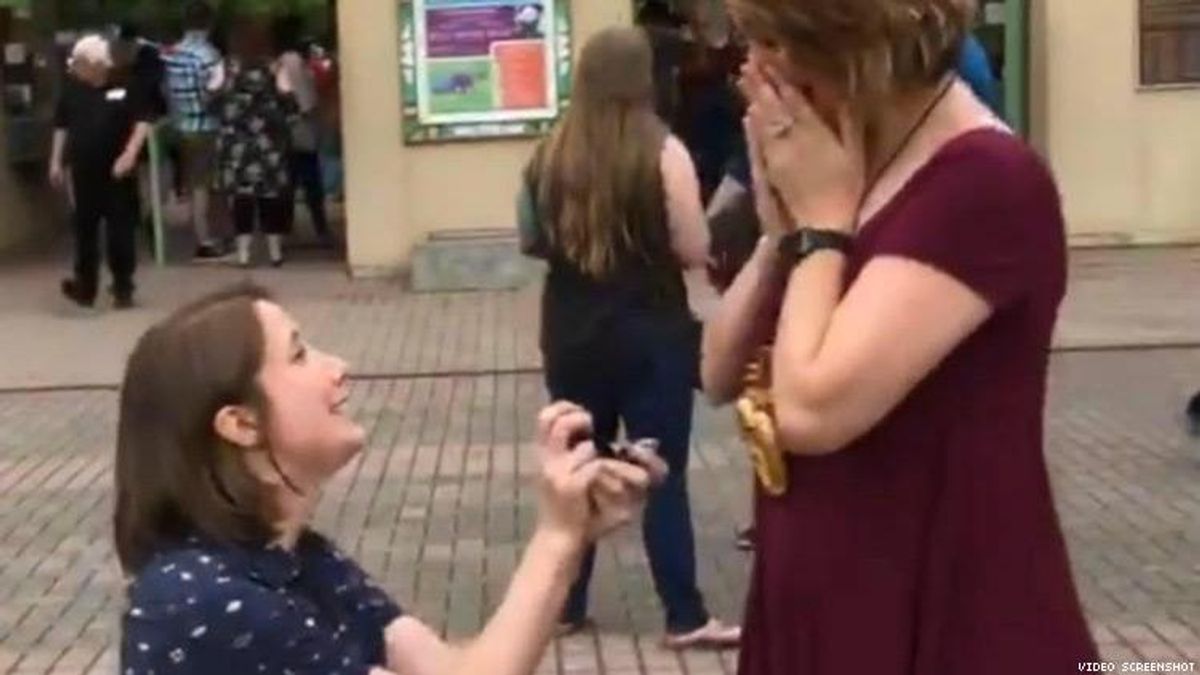 The Lesbian Proposal That Put a Smile on the World's Face