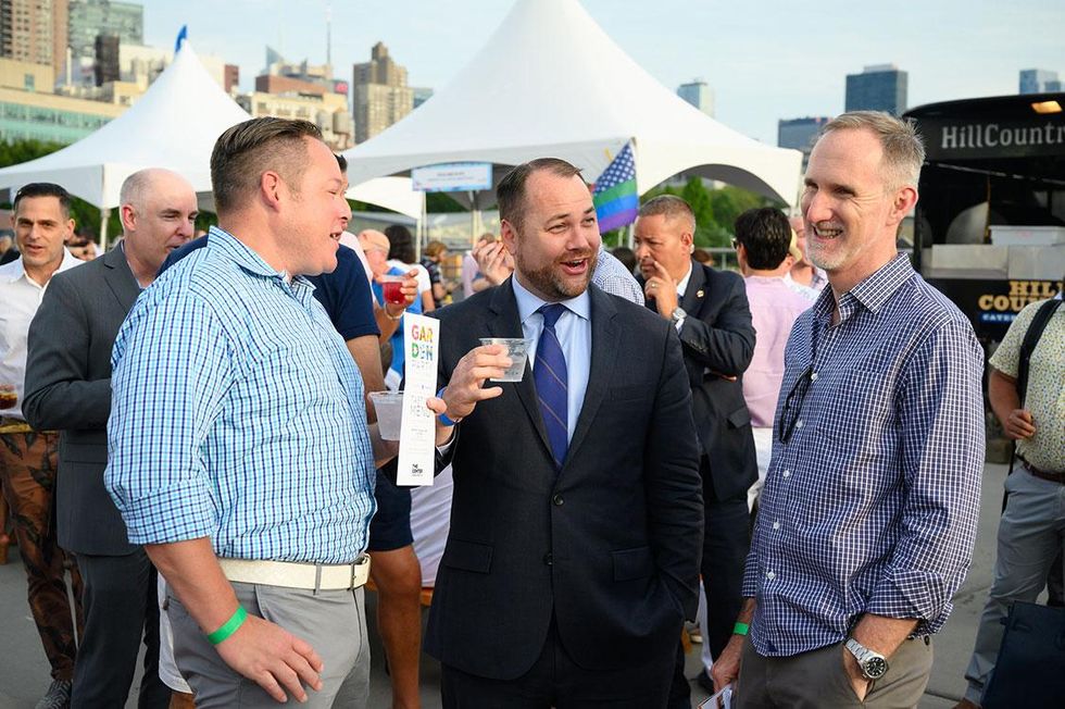 The LGBT Community Center hosted the official kickoff to WorldPride: Garden Party on Pier 97.