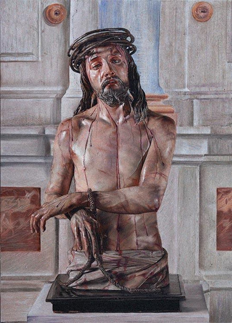The Man of Sorrows, 2016, oil on canvas 140x100cm