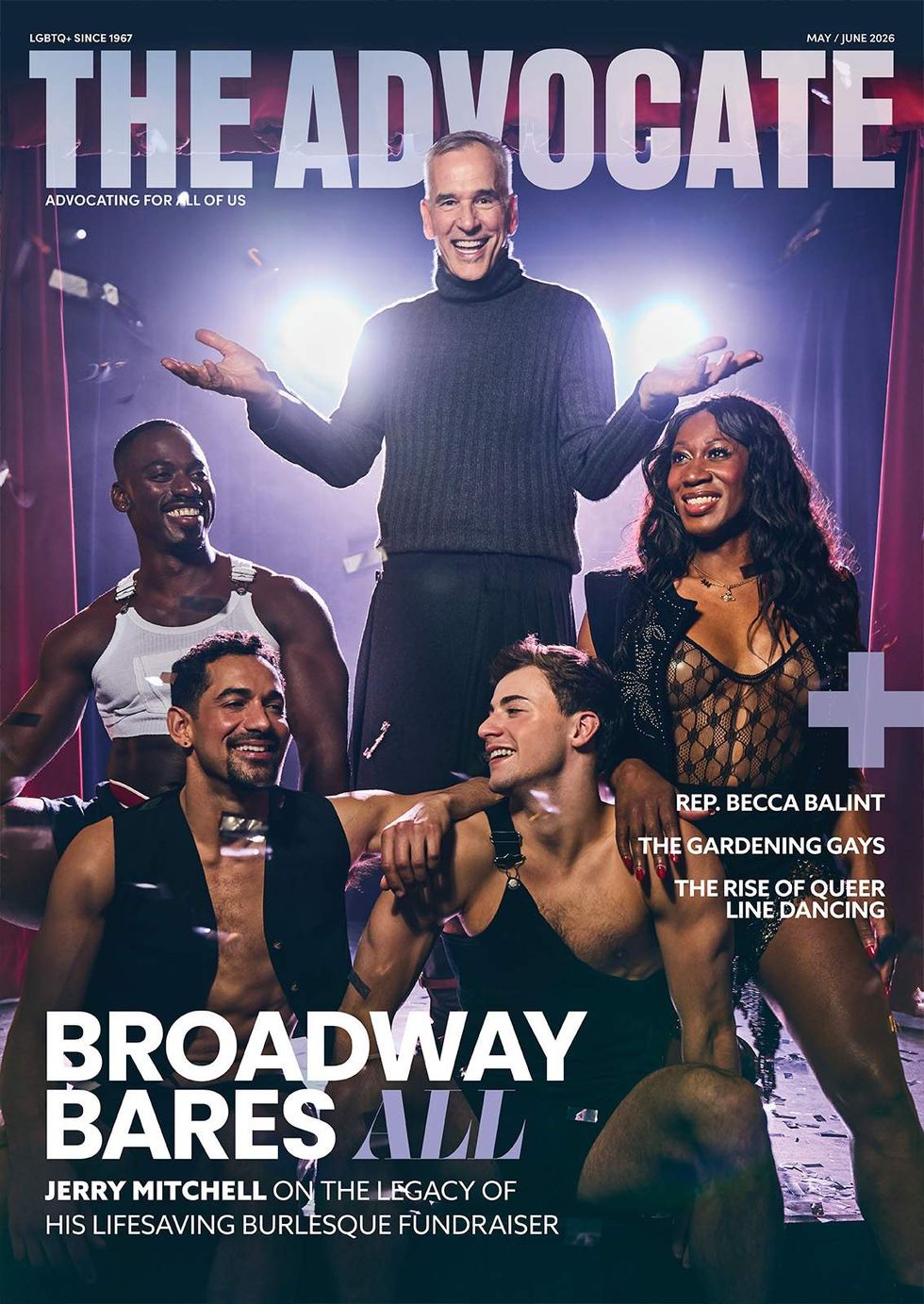The May-June 2026 cover of The Advocate