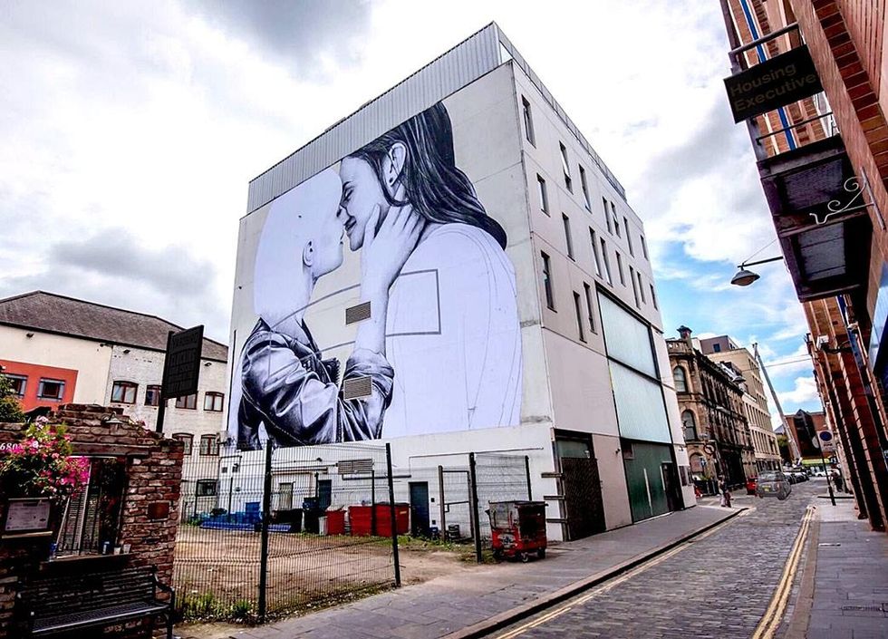 The most recent Belfast mural