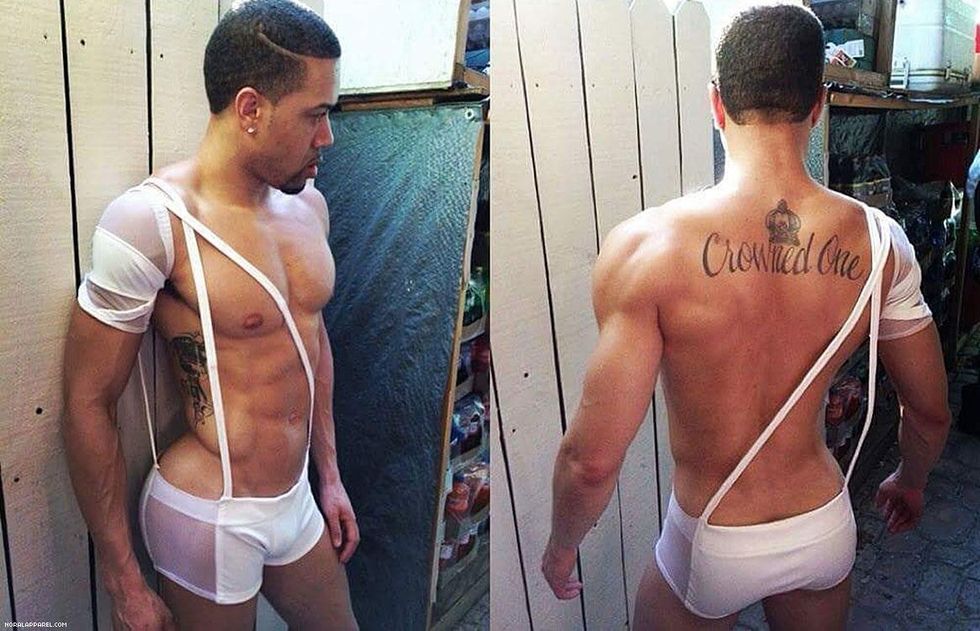 The NoRal Apparel Boxer Sling. Model: Steven