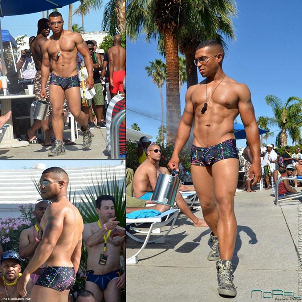 The NoRal Apparel Canvas Brief Photography Quar Model Evan