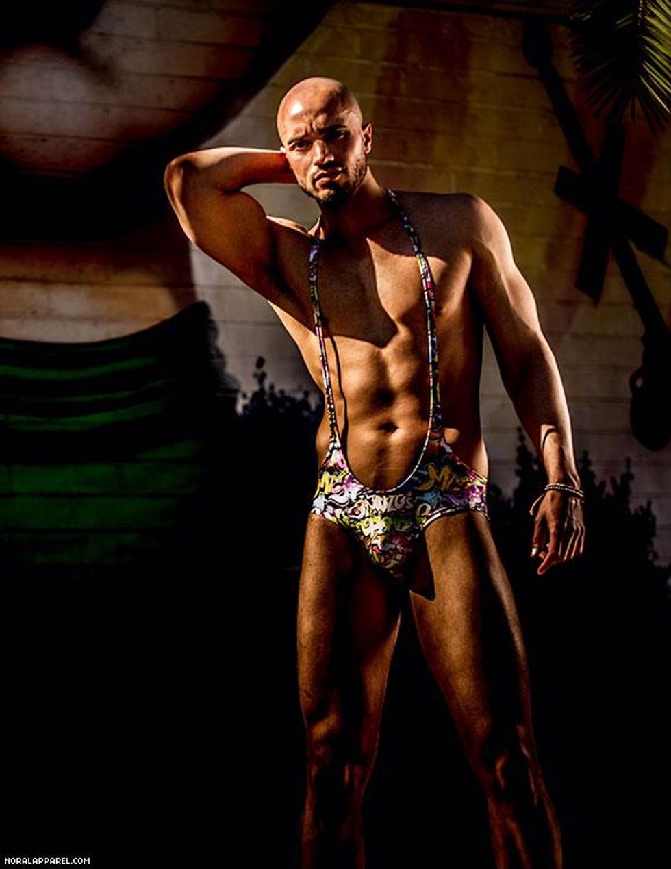 The NoRal Apparel Graffiti Sling. Photography: Digital Obsession. Model: Devon