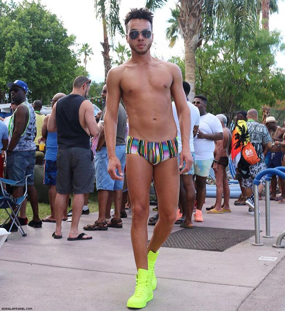 The NoRal Apparel Luxe Mesh Brief. Photography: The Blank Images. Model: Sean