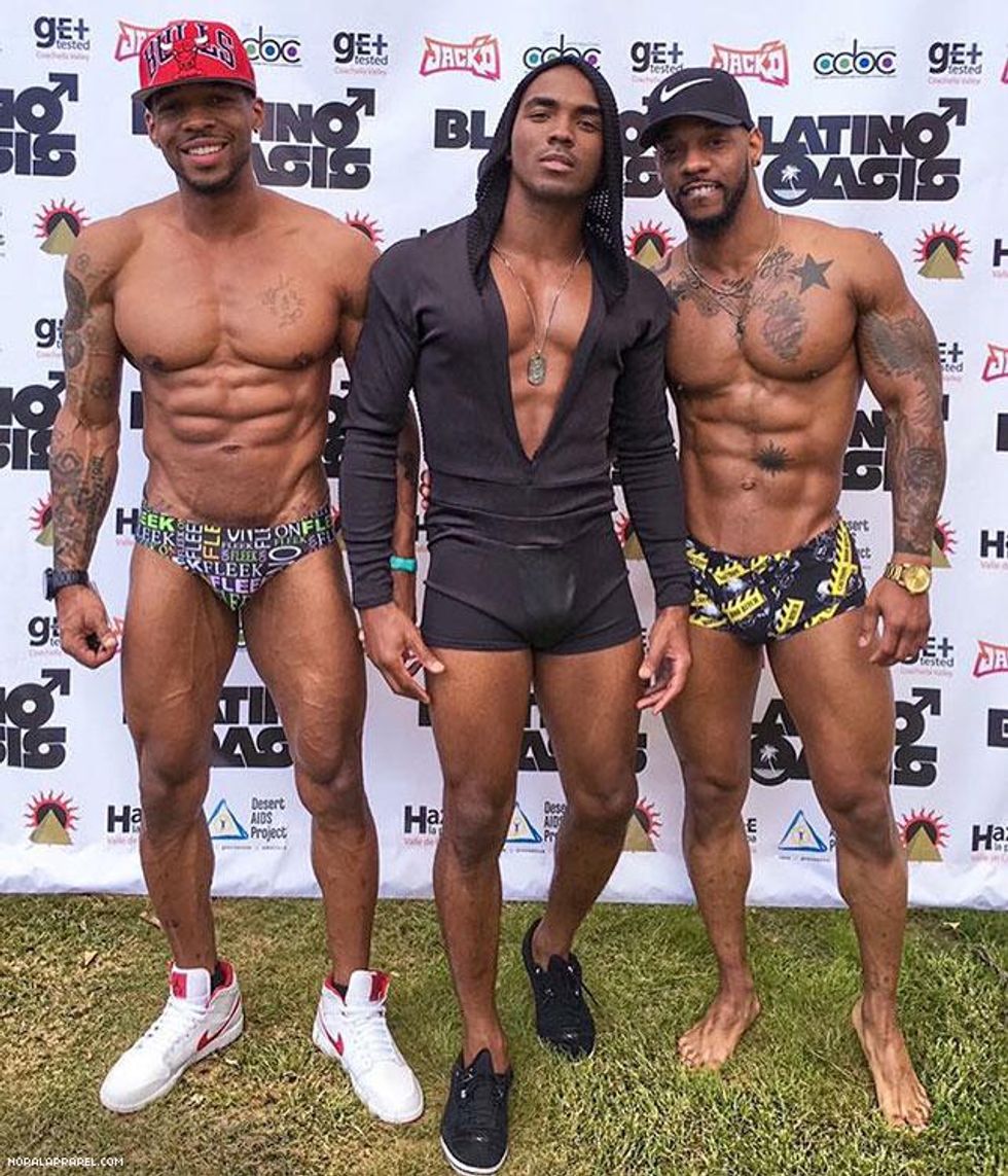 The NoRal Apparel On Fleek Brief, Hooded Jumper, Boss Bitch Brief. Models: Johnnell, Kyle, Tyrone
