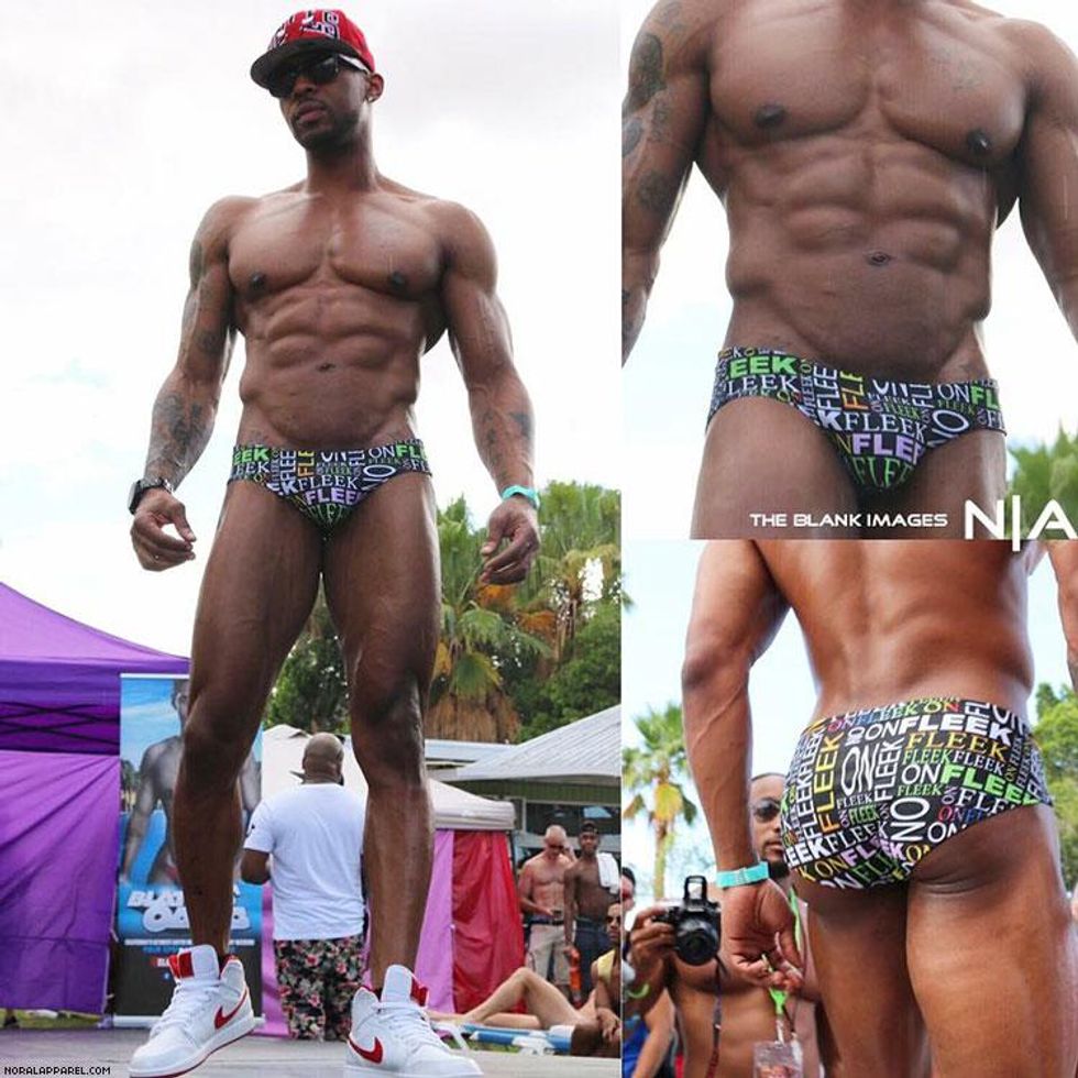 The NoRal Apparel On Fleek Brief. Photography: The Blank Images. Model: Johnnell