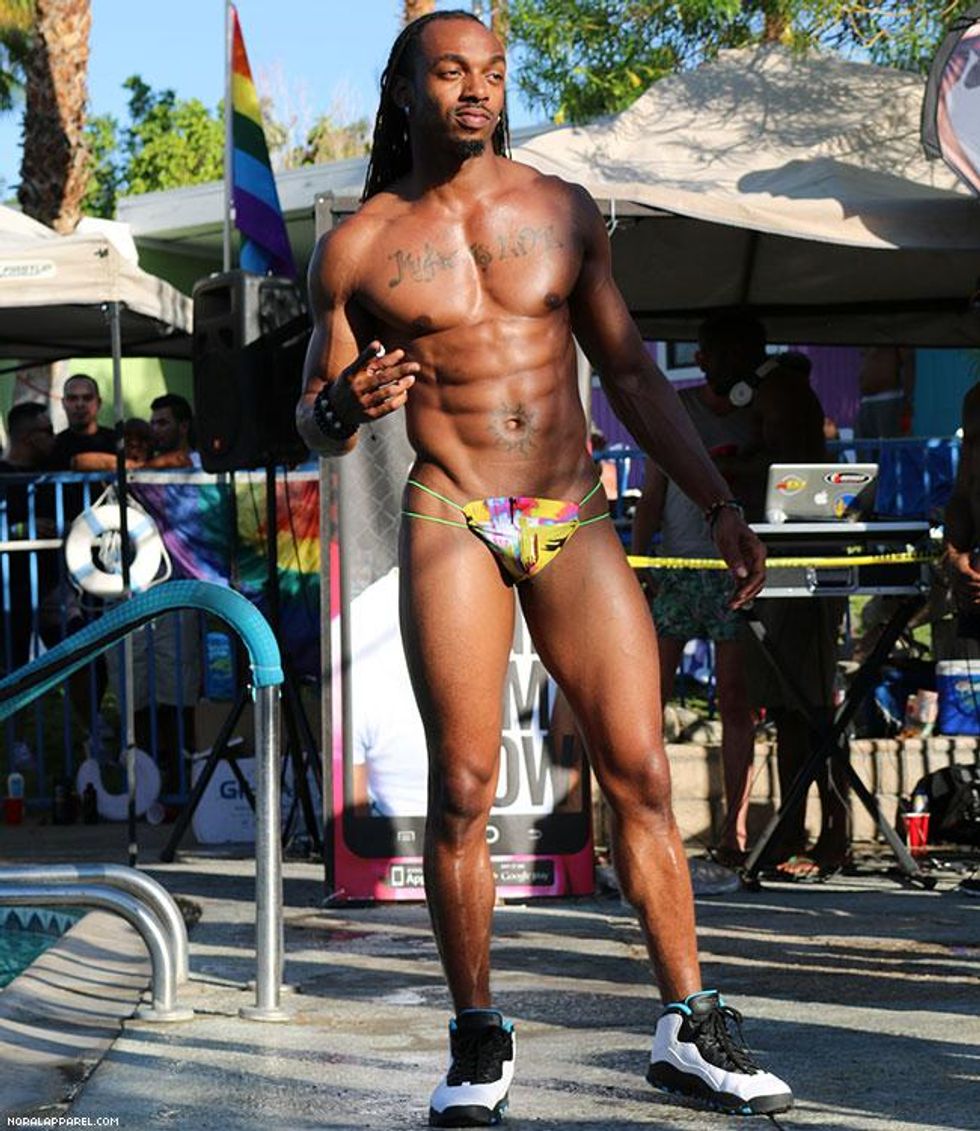 The NoRal Apparel Open Sided Brief. Photography: The Blank Images. Model: PJ