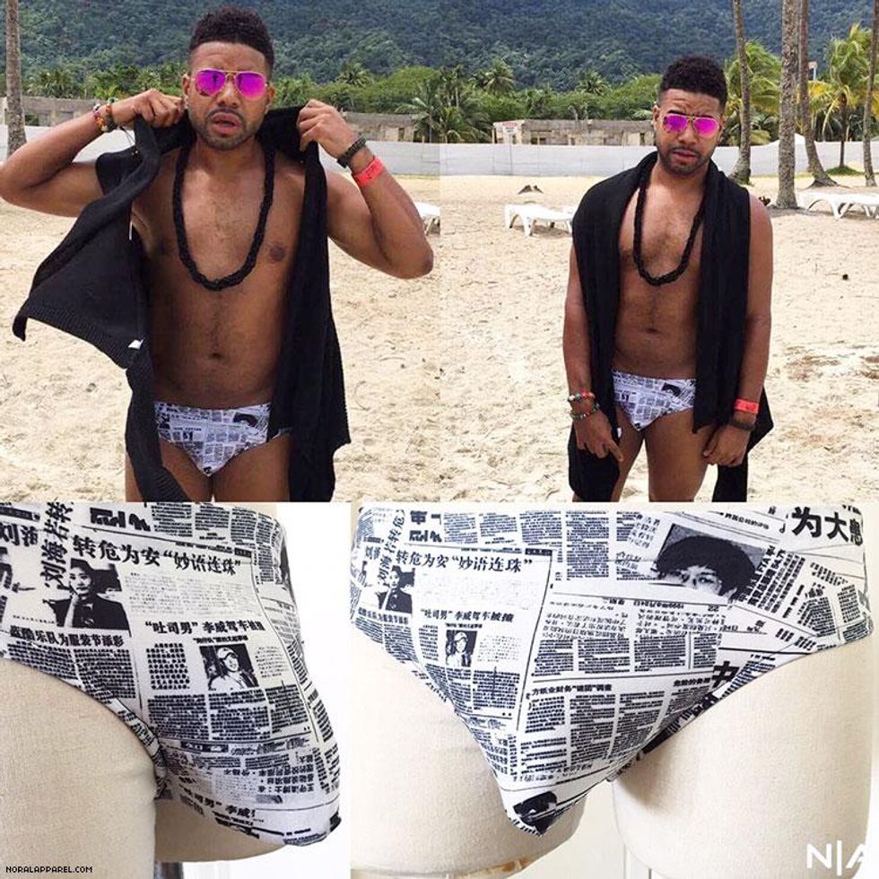 The NoRal Apparel Paper Boy Brief. Model: Frank