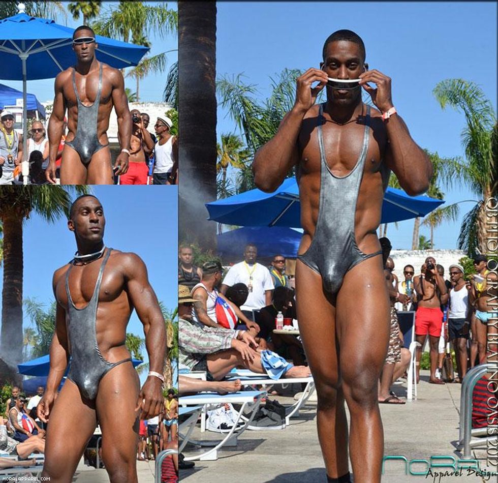 The NoRal Apparel Platinum Sling. Photography: Quar. Model: Jermany