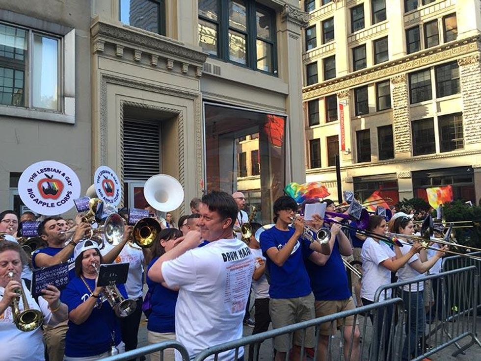 The open-air concert continued.