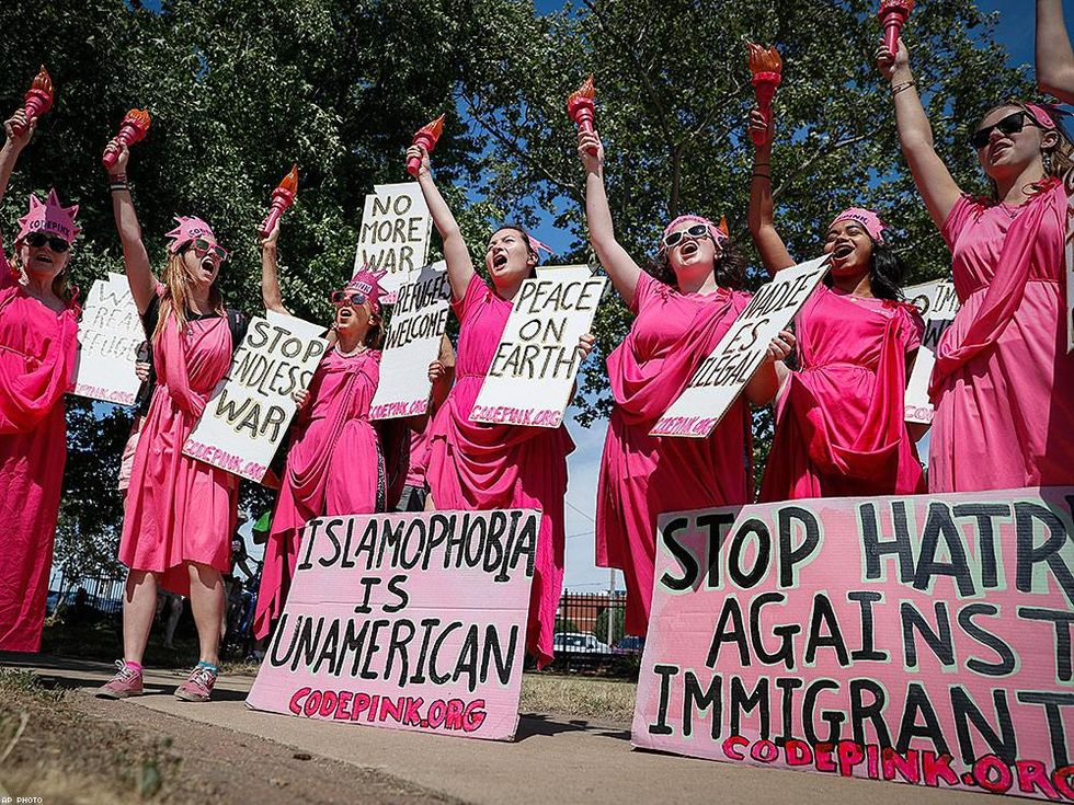 The Shut Down Trump & the RNC protest July 17 in Cleveland.