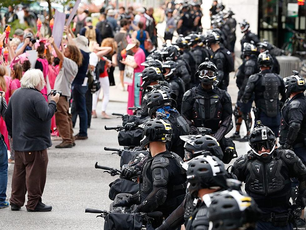 The Shut Down Trump & the RNC protest July 17 in Cleveland.