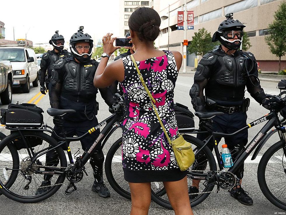 The Shut Down Trump & the RNC protest July 17 in Cleveland.