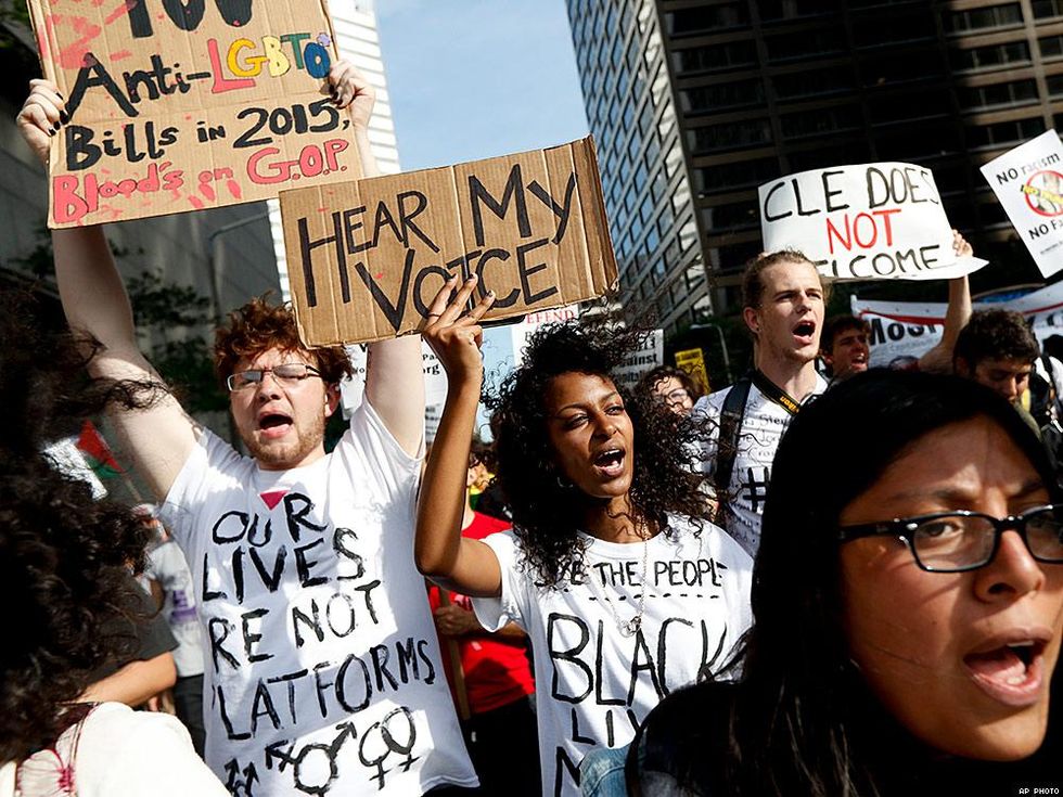 The Shut Down Trump & the RNC protest July 17 in Cleveland.