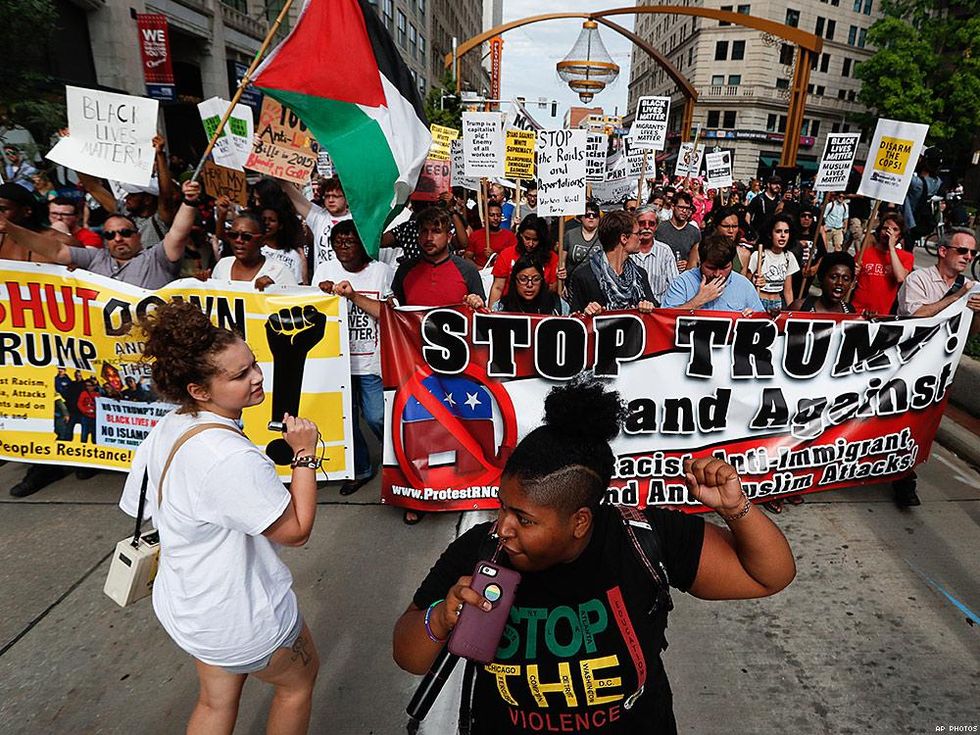 The Shut Down Trump & the RNC protest July 17 in Cleveland