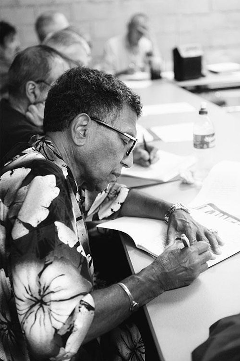 The workshop in progress.