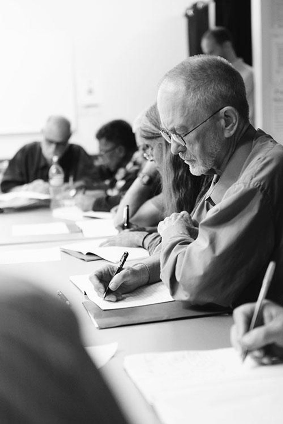 The workshop in progress.