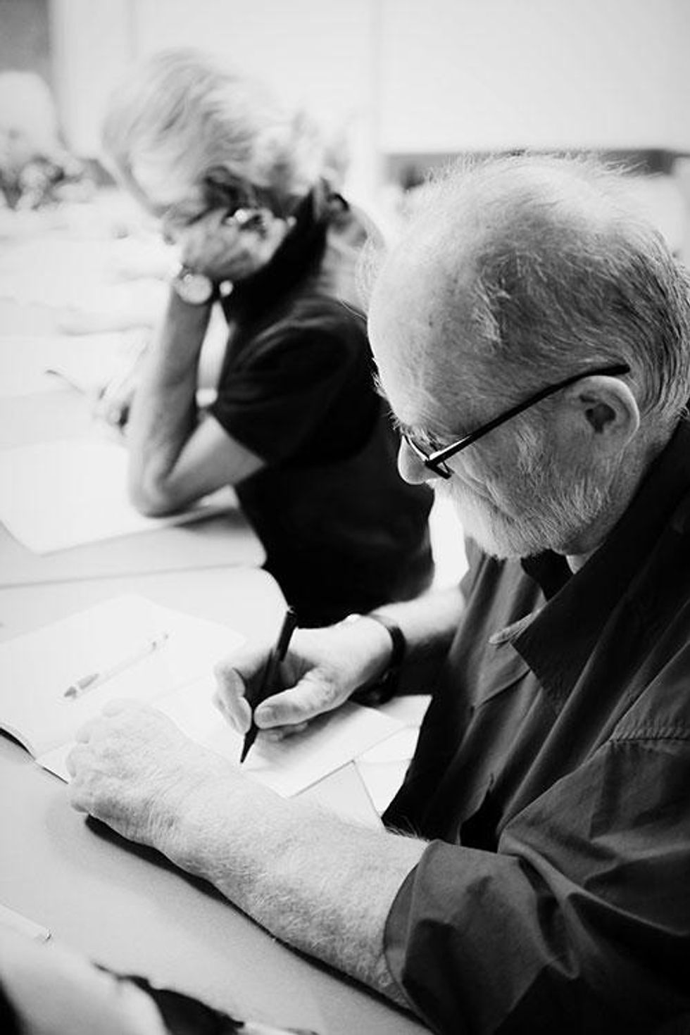 The workshop in progress.